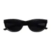 Bright black frame black and gray plate sunglasses, fashionable UV-resistant polarized sunglasses Item Picture